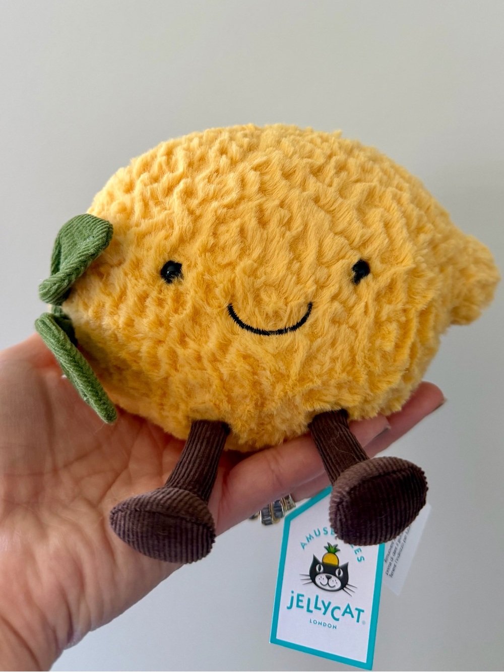 Authentic Jellycat Amuseables Lemon -Small